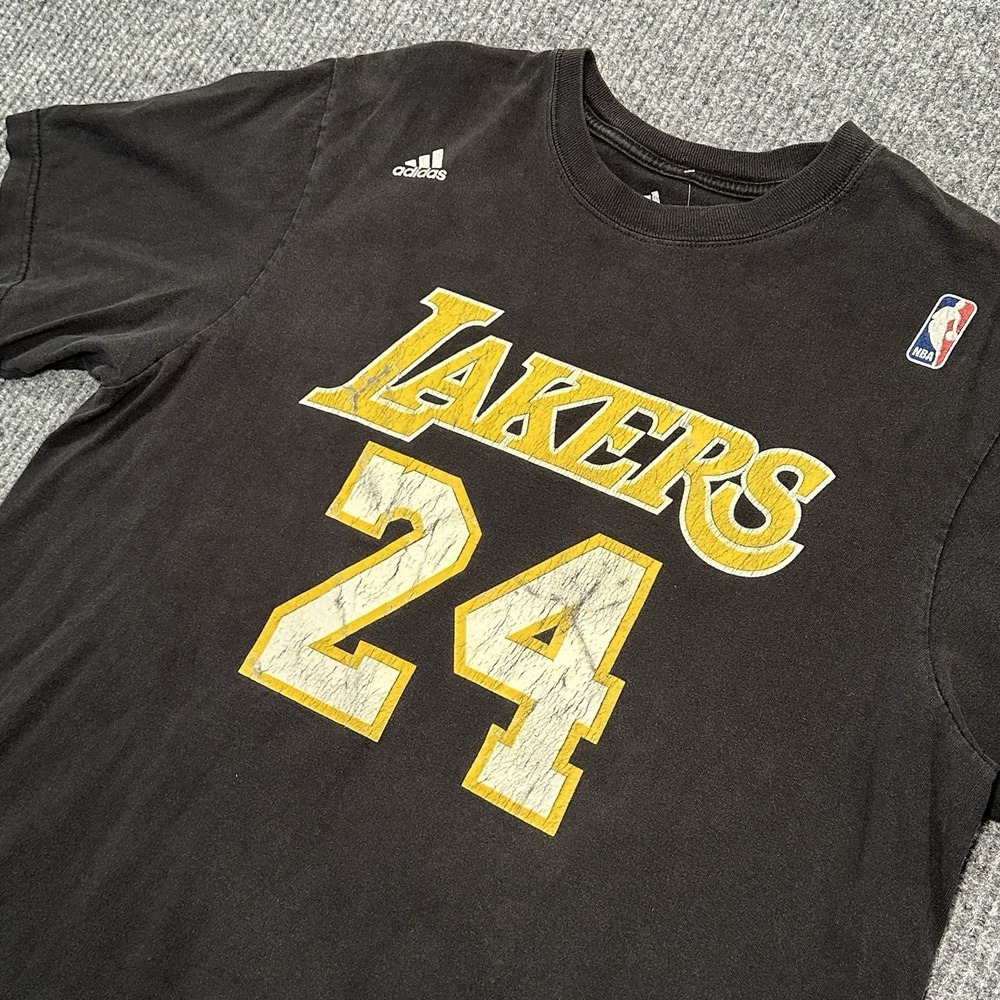 Kobe Bryant #24 Los Angeles Lakers Black Adidas Jersey Style‎ T-Shirt